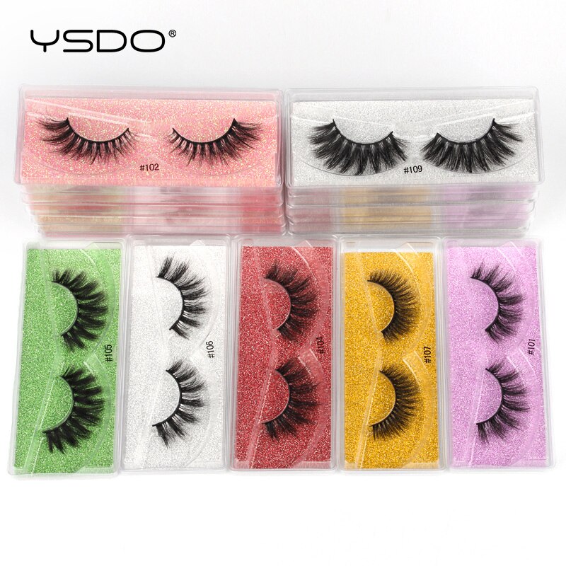 YSDO Eyelashes Wholesale 10/20/50/100 PCS 3d Mink Eyelashes Natural Mink Lashes Wholesale False Eyelashes Makeup Lashes In Bulk