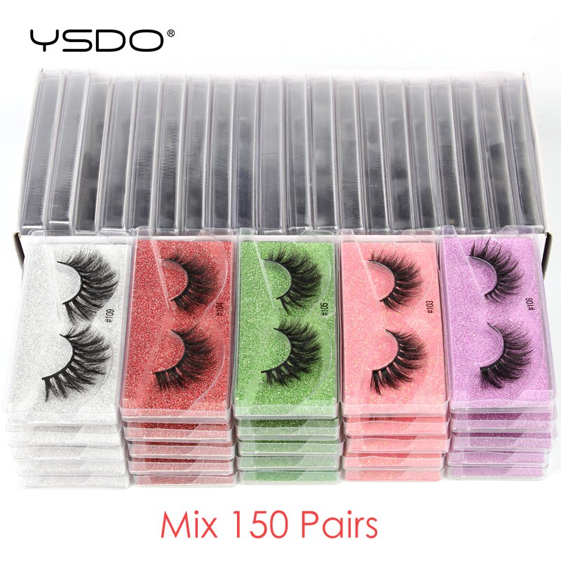 YSDO Eyelashes Wholesale 10/20/50/100 PCS 3d Mink Eyelashes Natural Mink Lashes Wholesale False Eyelashes Makeup Lashes In Bulk