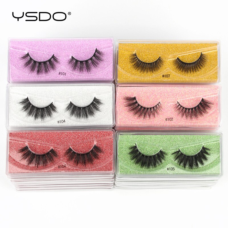 YSDO Eyelashes Wholesale 10/20/50/100 PCS 3d Mink Eyelashes Natural Mink Lashes Wholesale False Eyelashes Makeup Lashes In Bulk